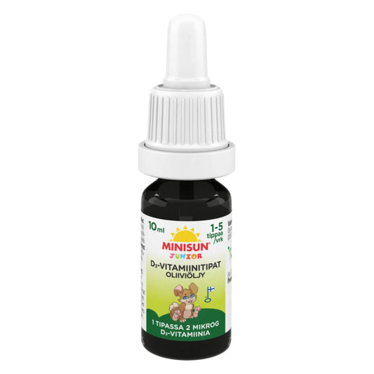 Minisun D-vitamiinioliiviöljytipat 10 ml
