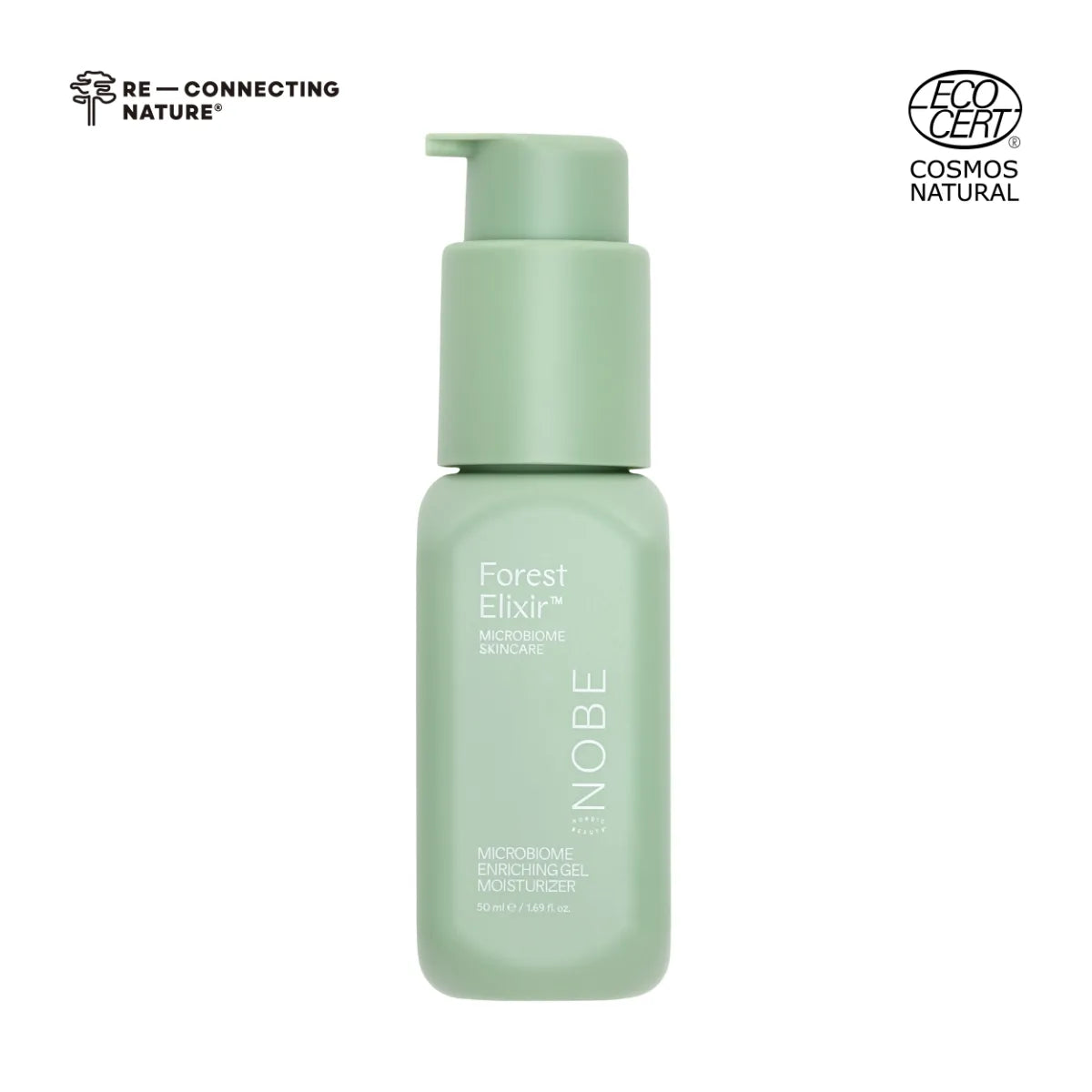NOBE Forest Elixir Microbiome Enriching Gel Moisturizer on ECOCERT-sertifioitu