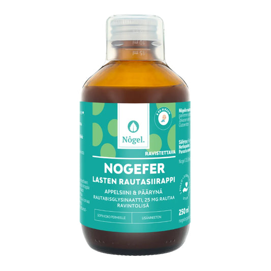 Nogel Nogefer lasten rautasiirappi 25 mg/10 ml 250 ml