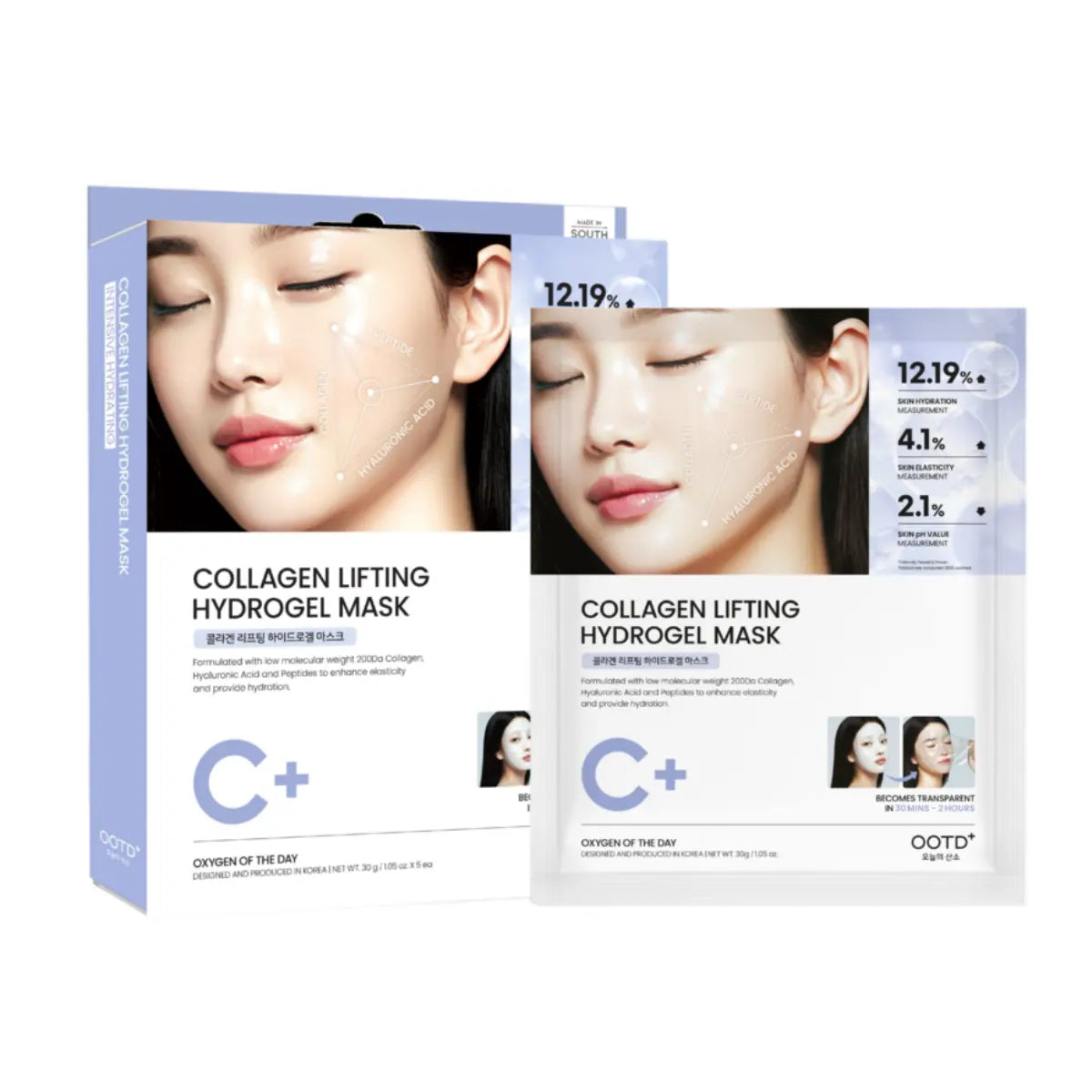 OOTD Collagen lifting hydrogel mask 5 kpl