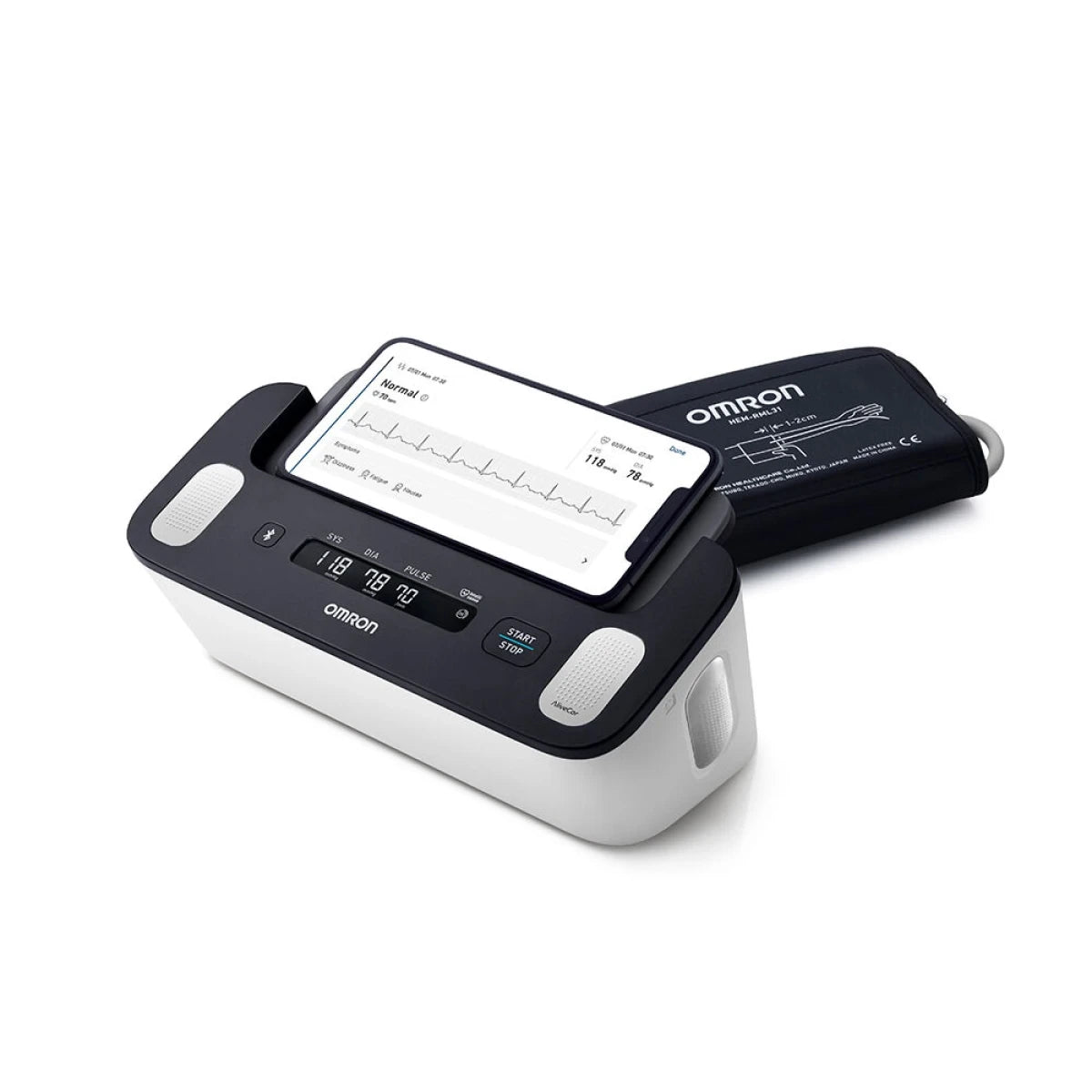 OMRON Complete – 2 in 1: Verenpainemittari ja EKG 5 vuoden takuulla