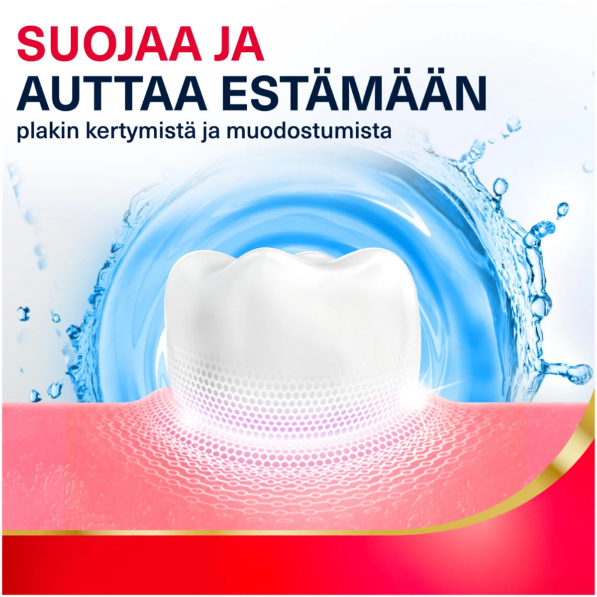 PARODONTAX Extra fresh suuvesi suojaa ja auttaa estämään plakin muodostumista