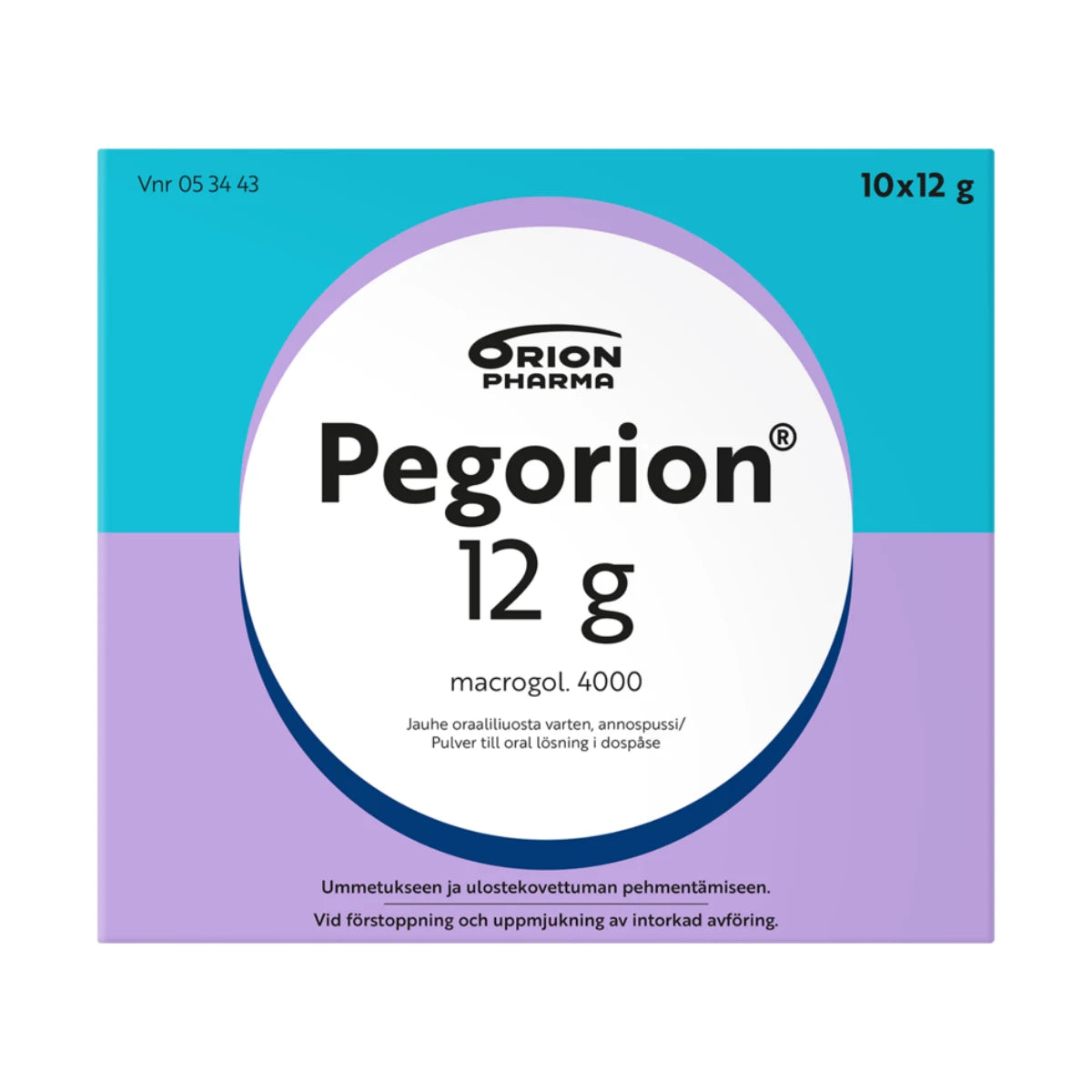 PEGORION 12 g jauhe oraaliliuosta varten, annospussi 10 kpl