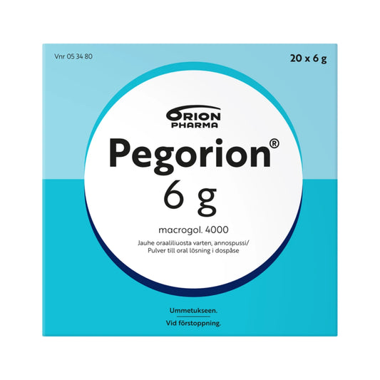 PEGORION 6 g jauhe oraaliliuosta varten, annospussi 20 kpl