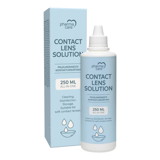 PHARMACARE Piilolinssineste 250 ml + kotelo