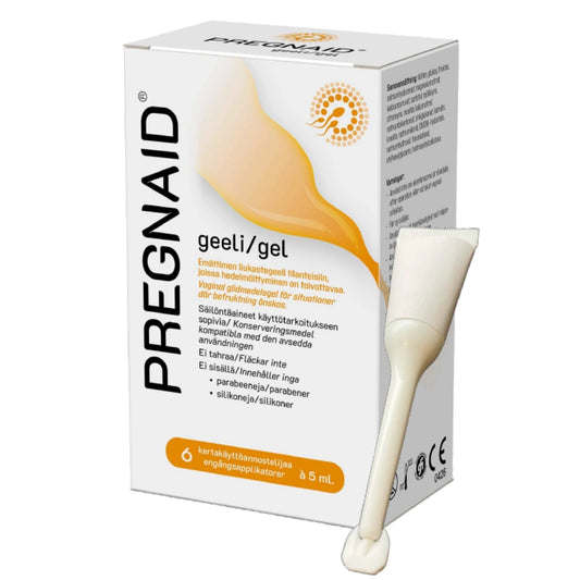 Pregnaid emätingeeli 6 × 5 ml – Hedelmällisyyttä tukeva emätingeeli