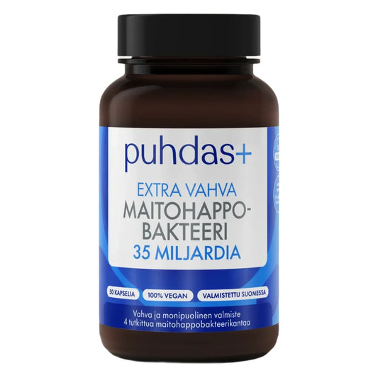 Puhdas+ Extra Vahva Maitohappobakteeri 35 mrd 50 kaps