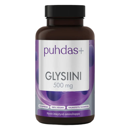 Puhdas+ Glysiini 500 mg 120 kaps