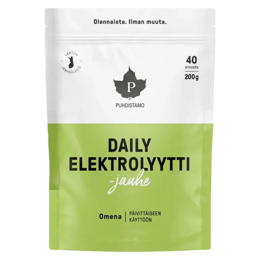 Puhdistamo Daily Elektrolyyttijauhe omena 200 g