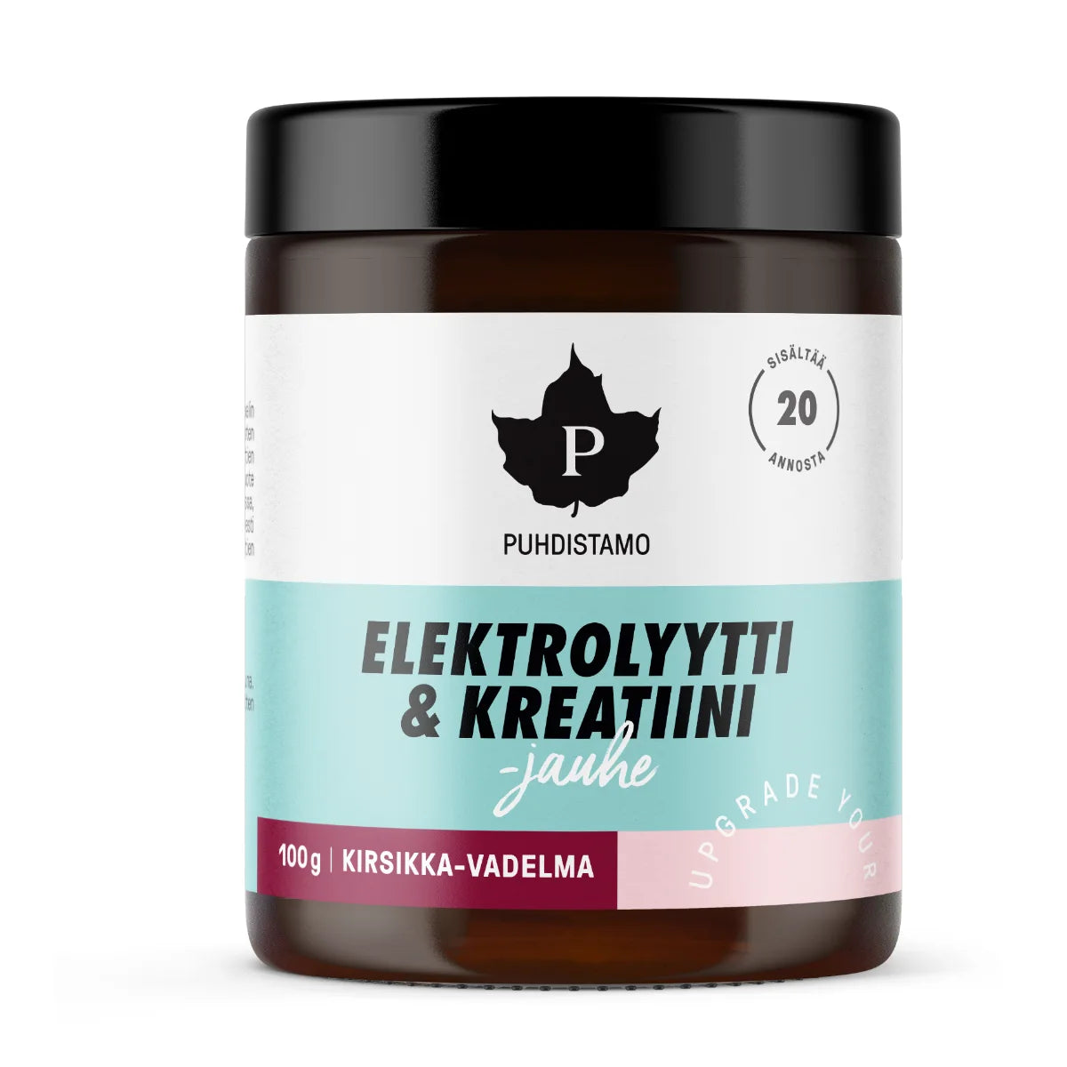 Puhdistamo Elektrolyytti & Kreatiini -jauhe Kirsikka-Vadelma 100 g