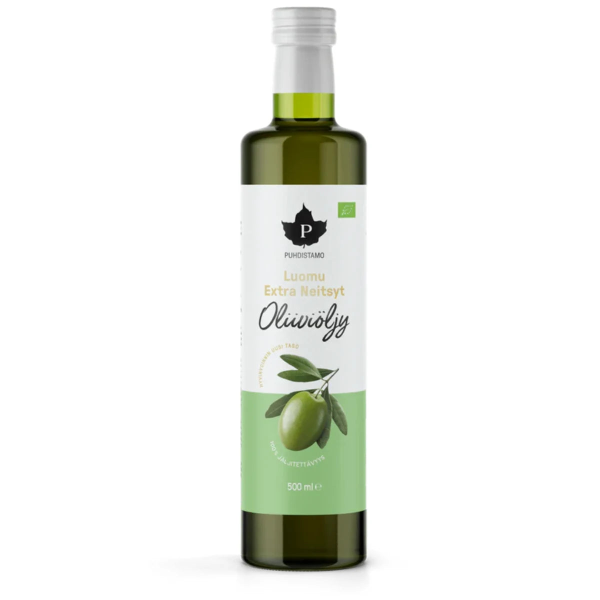Puhdistamo Luomu Extra Neitsyt Oliiviöljy 500 ml