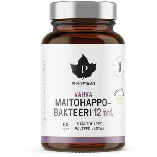 PUHDISTAMO Vahva Maitohappobakteeri 12 mrd kapseli 60 kpl