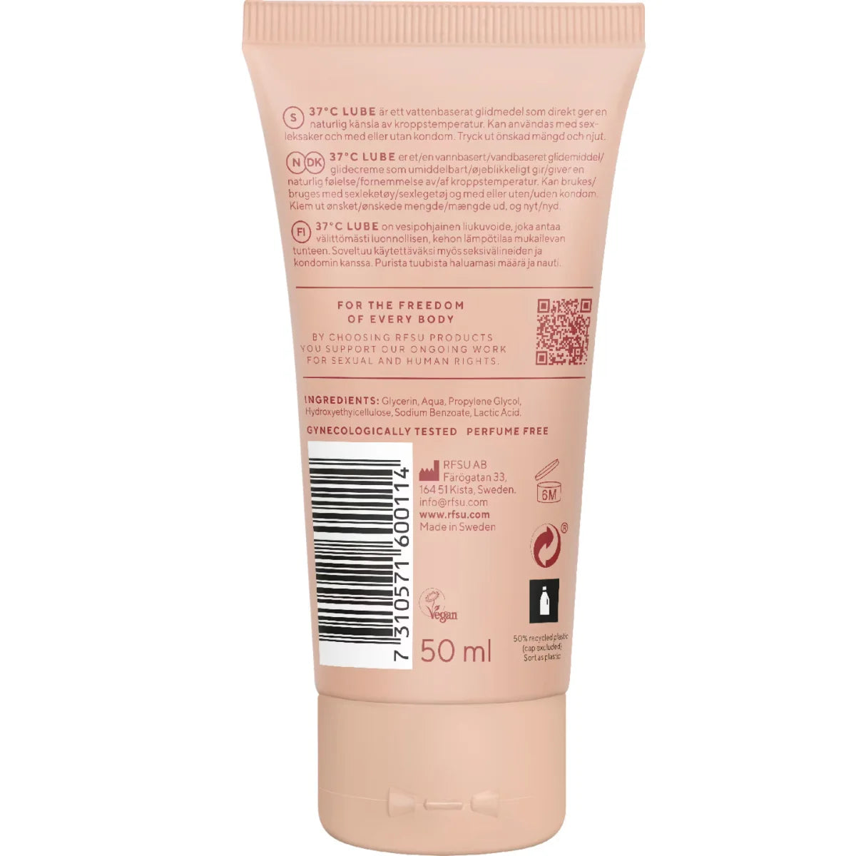 RFSU 37C Liukuvoide 50 ml vesipohjainen