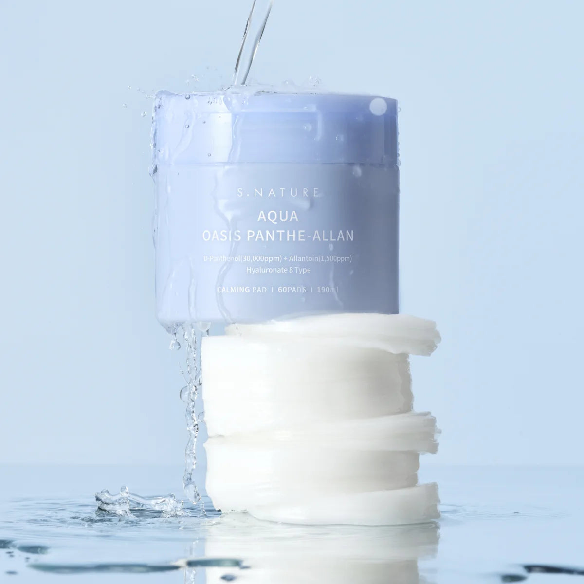 S.Nature Aqua Oasis Panthe-Allan Calming Pad 60 kasvovesilappu kosteuttaa