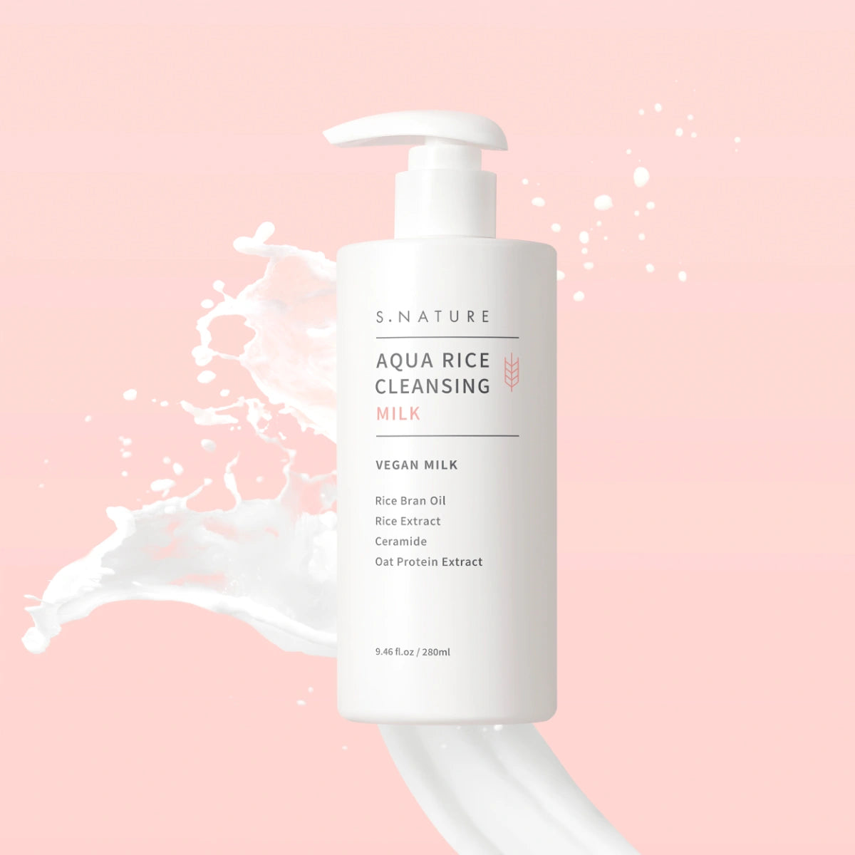 S.Nature Aqua Rice Cleansing Milk 280 ml puhdistusmaito