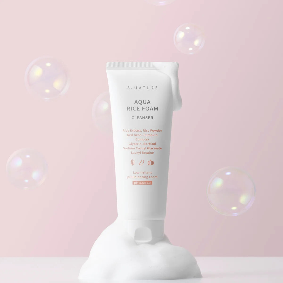 S.Nature Aqua Rice Foam Cleanser vaahtoava puhdistusaine