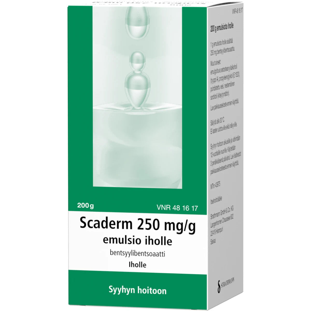 SCADERM emulsio iholle 250 mg/g 200 g