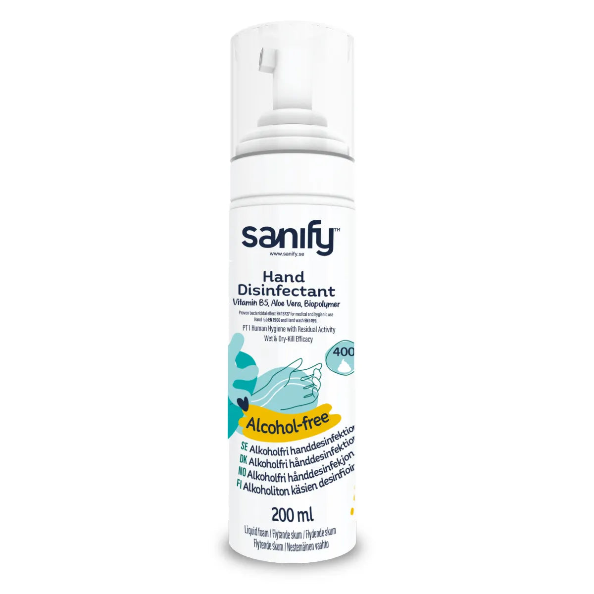 Sanify alkoholiton käsien desifiointivaahto 200 ml