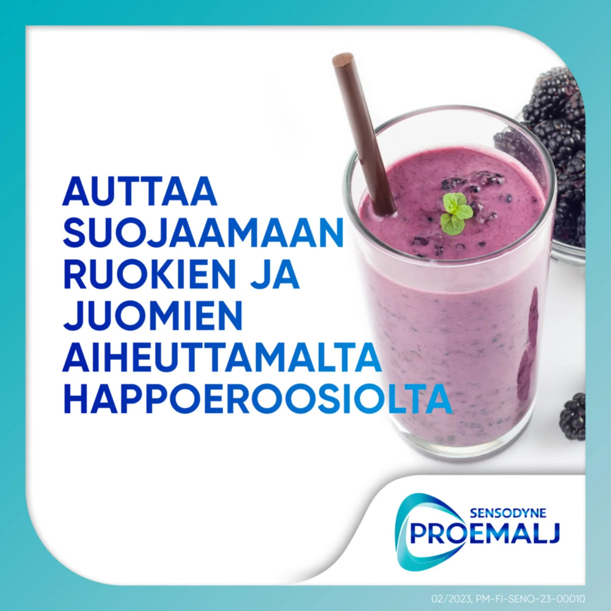 SENSODYNE Pro-Emalj hammastahna auttaa suojaamaan ruokien ja juomien aiheuttamalta happoeroosiolta
