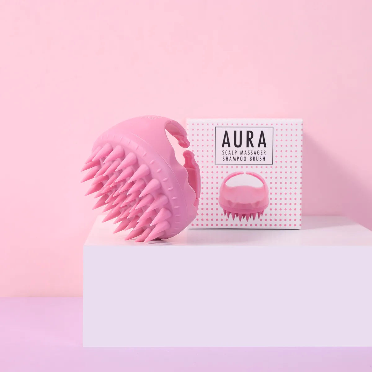 SisterYoung AURA PINK Shampooharja – valmistettu pehmeästä silikonista