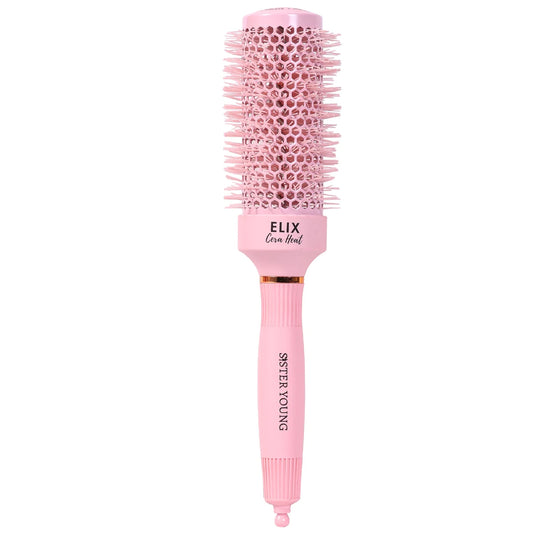SisterYoung Elix Cera Heat Pink – keraaminen pyöreä hiusharja 43 mm