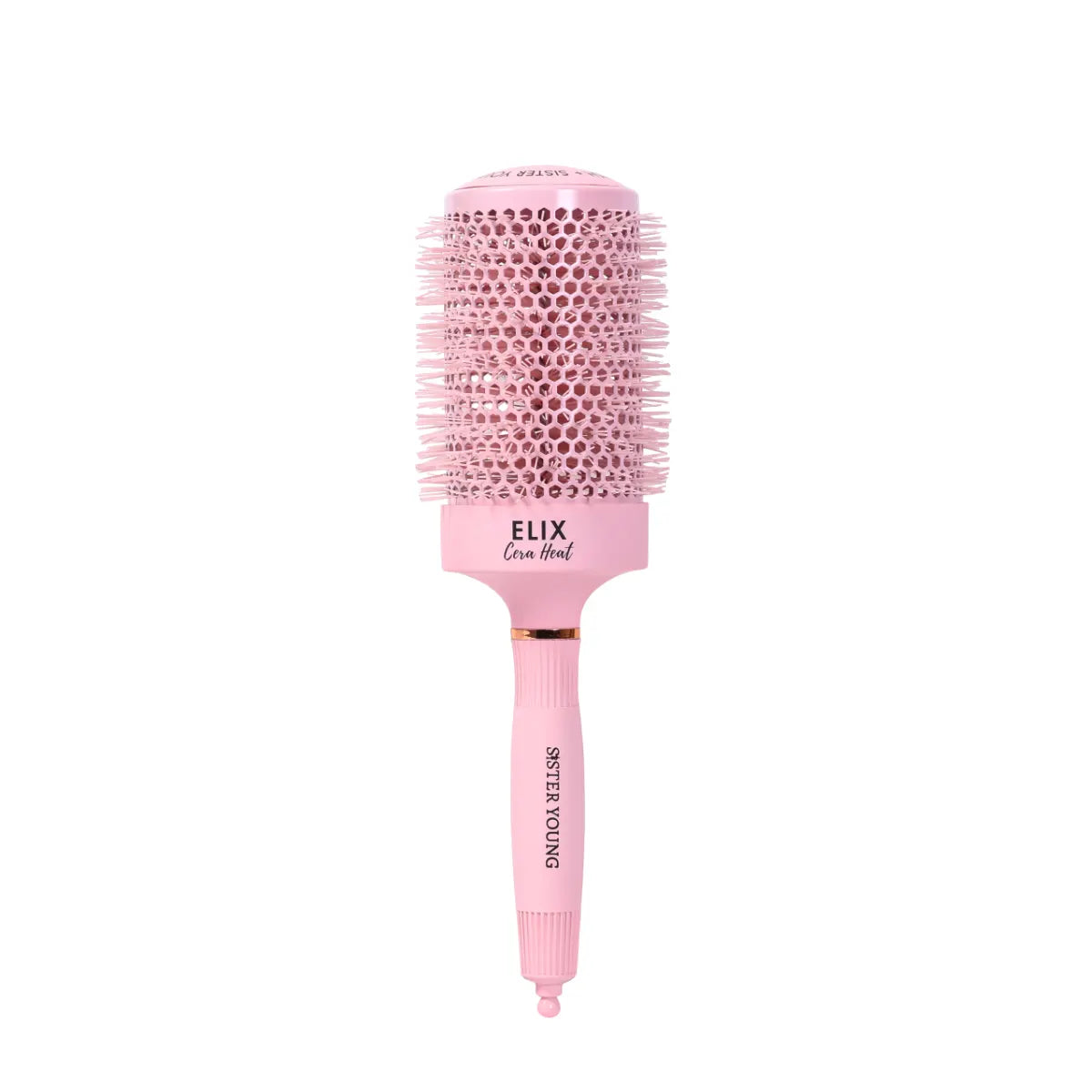 SisterYoung Elix Cera Heat Pink keraaminen pyöreä hiusharja 65 mm 1 kpl