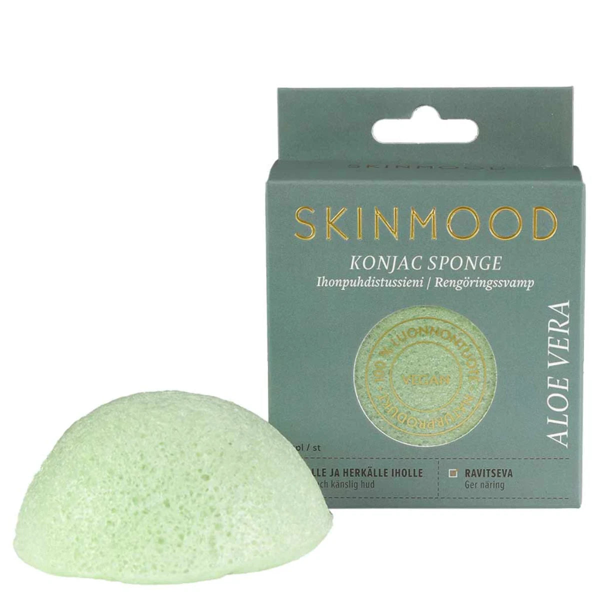 SkinMood Konjac Aloe kasvosieni kuivalle ja herkälle iholle