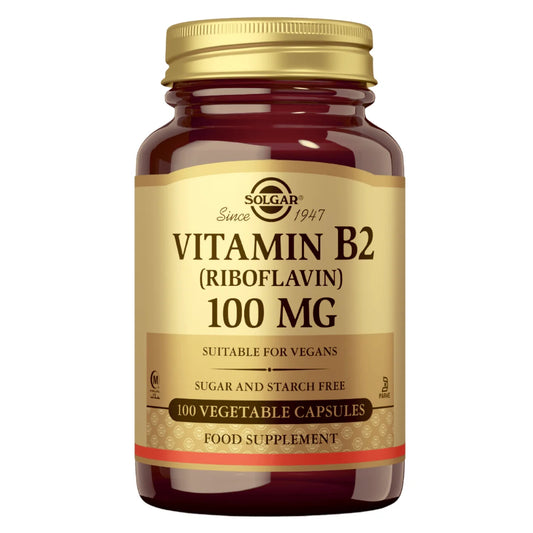 SOLGAR B2-vitamiini 100 mg 100 kaps