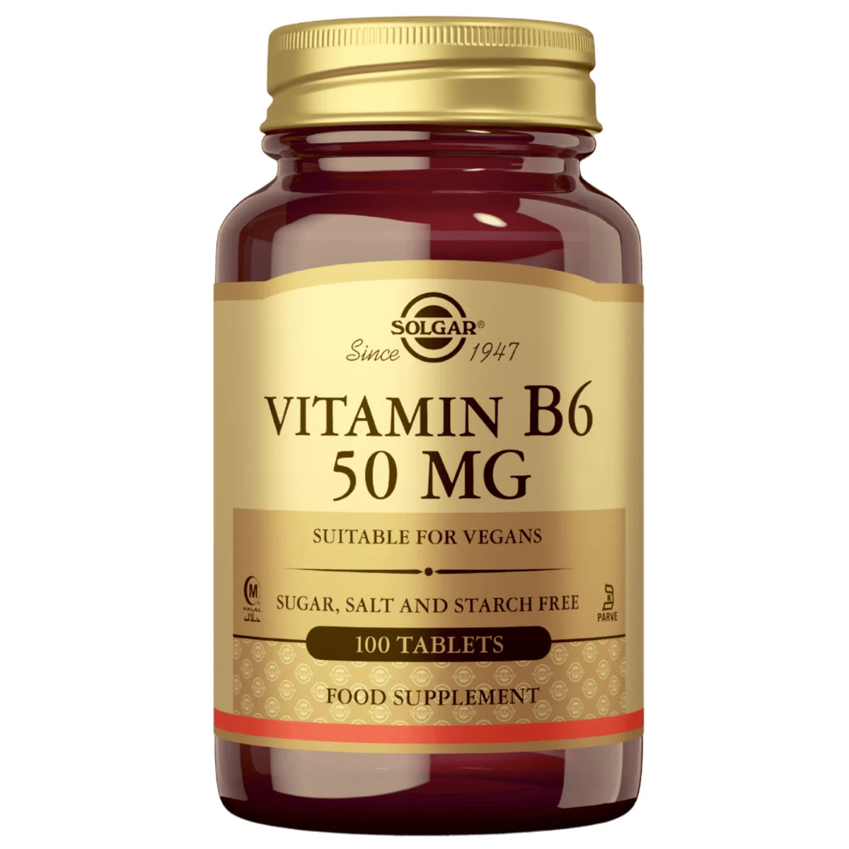 SOLGAR B6-vitamiini 50 mg 100 tabl