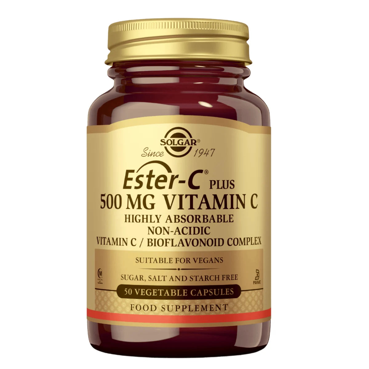 SOLGAR Ester-C® Plus 500 mg kapseli 50 kpl