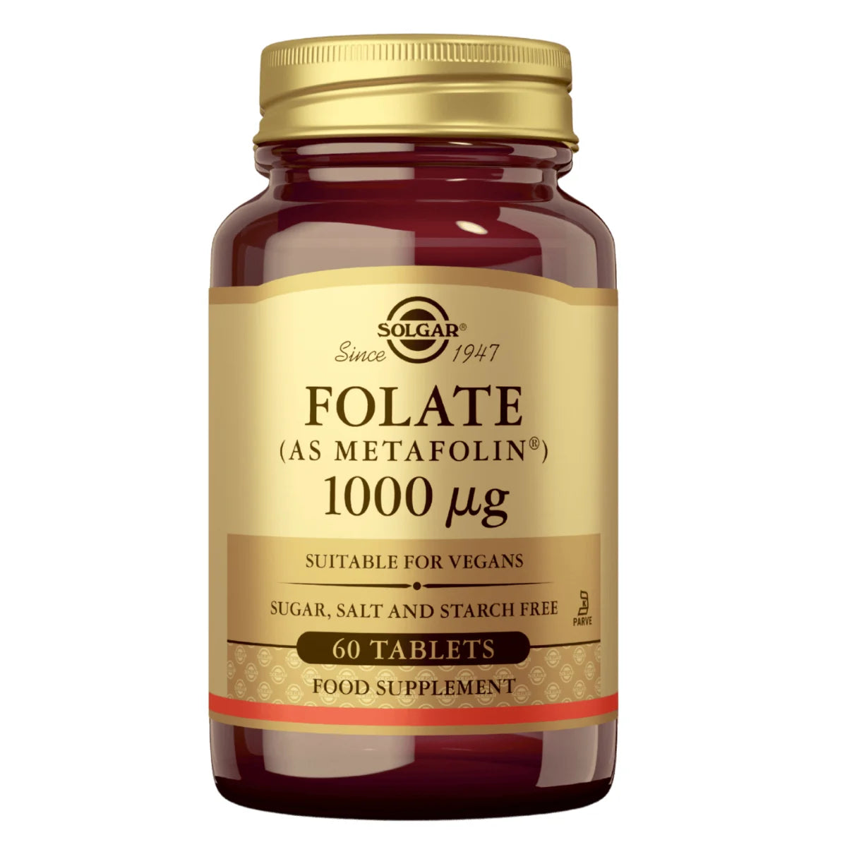 SOLGAR Folaatti (Metafolin®) 1000 µg 60 tabl