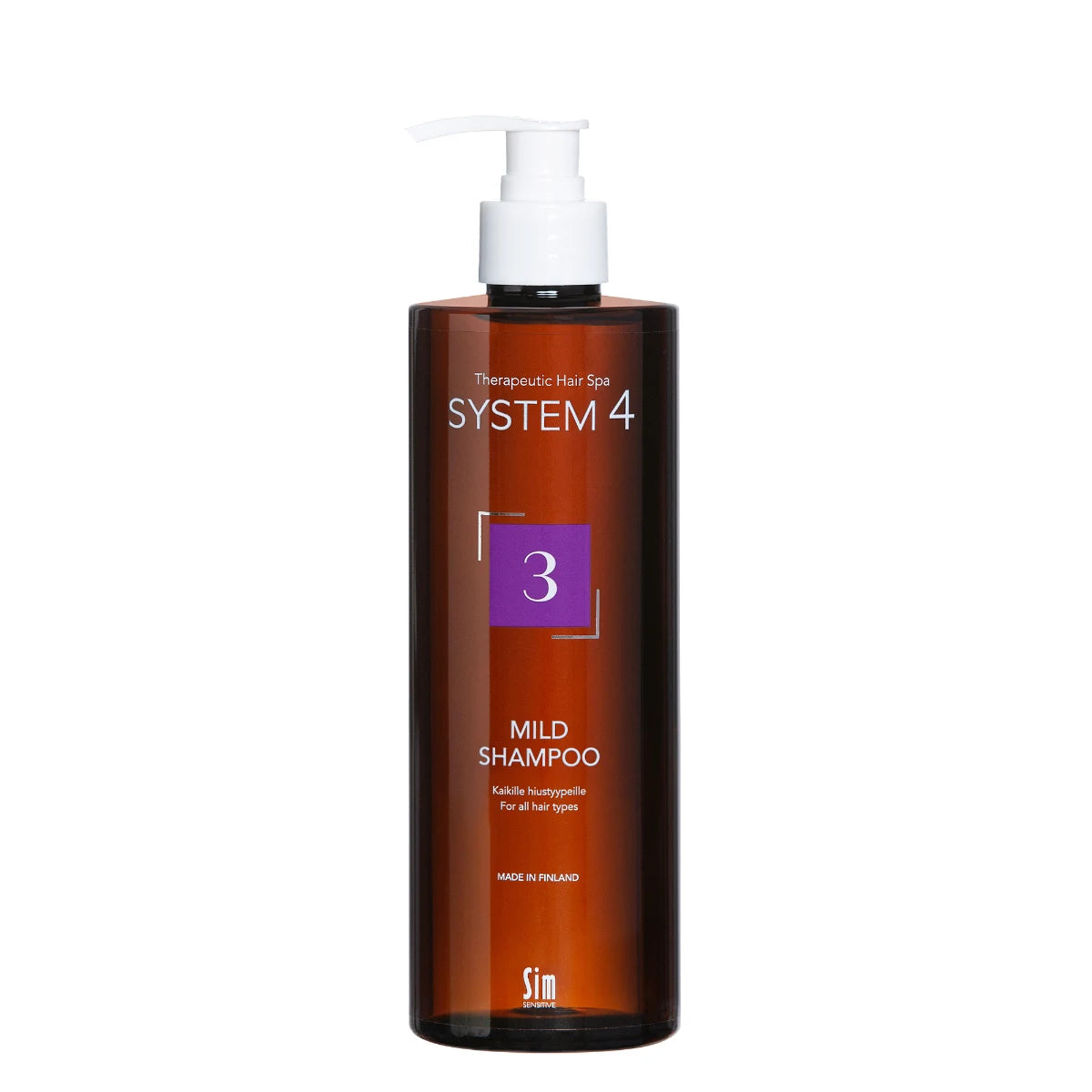SYSTEM 4 Mild Shampoo 3 kaikille hiustyypeille 500 ml