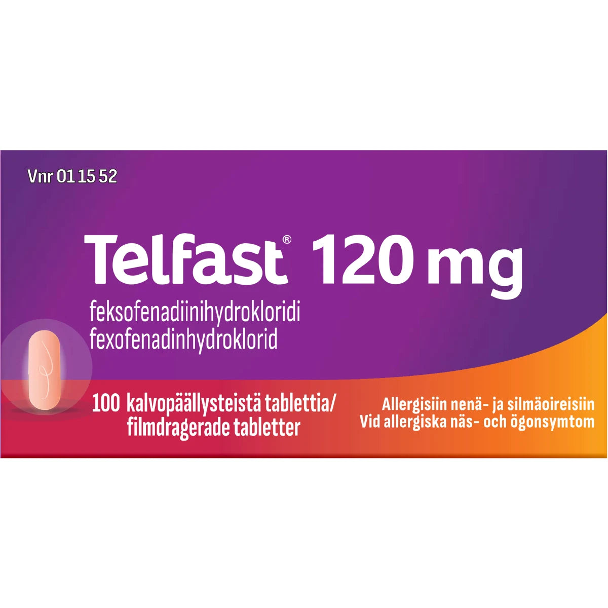 Telfast 120 mg 100 tabl