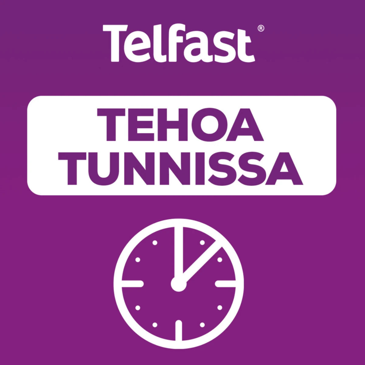 Telfast 120 mg – antihistamiini joka tehoaa tunnissa