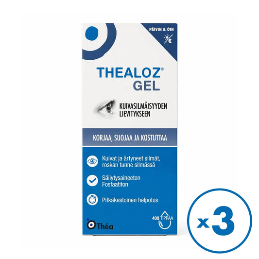 Thealoz gel silmägeeli 3x15 g  – osta enemmän kerralla edullisemmin