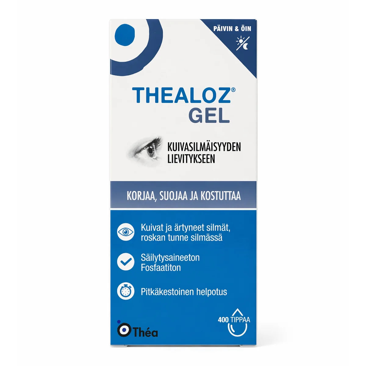 Thealoz gel silmägeeli 15 g pitkäkestoinen vaikutus, sisältää 400 tippaa