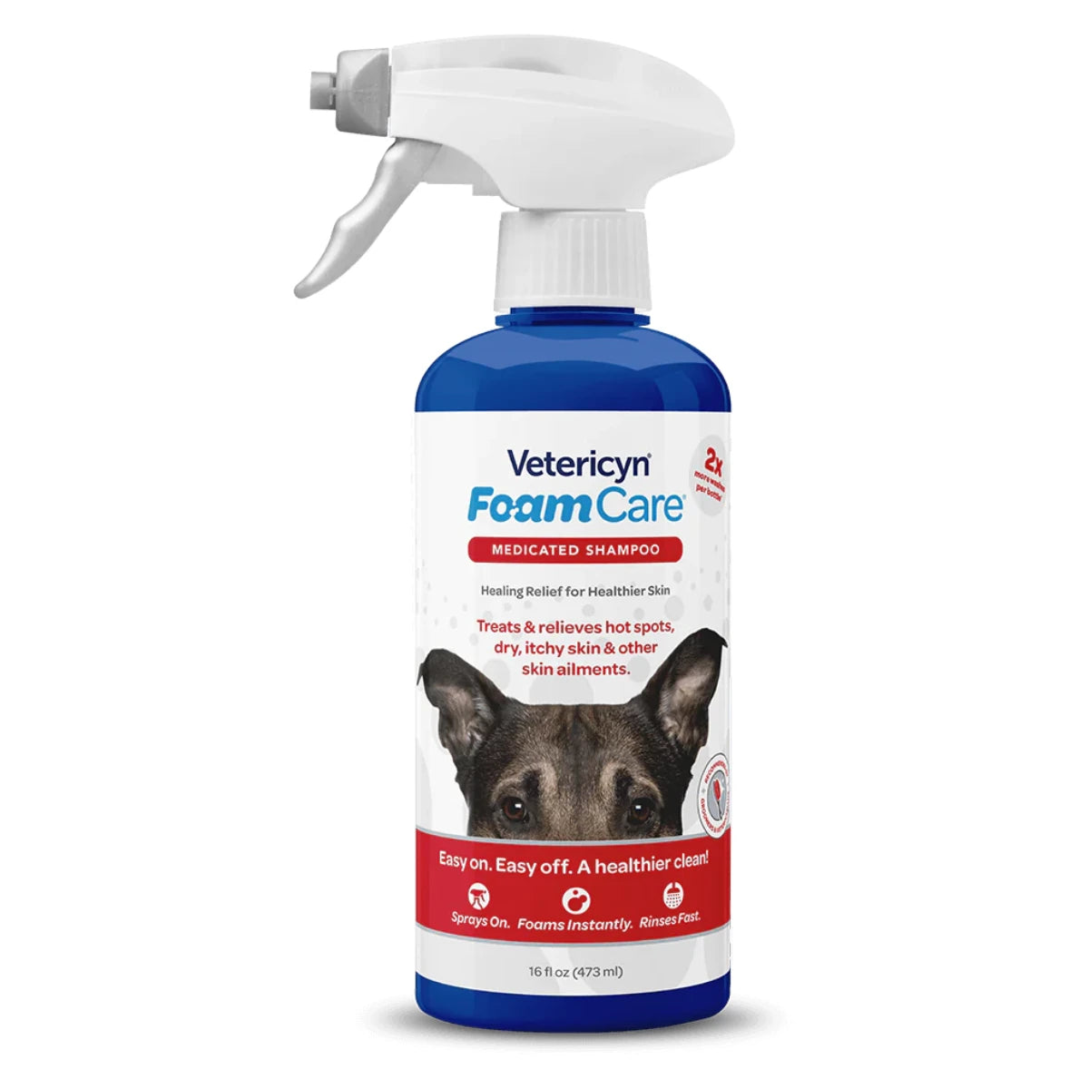 Vetericyn Foam Care Medicated Shampoo 473 ml