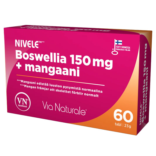 Via Naturale NIVELE Boswellia 150 mg + mangaani 60 tabl