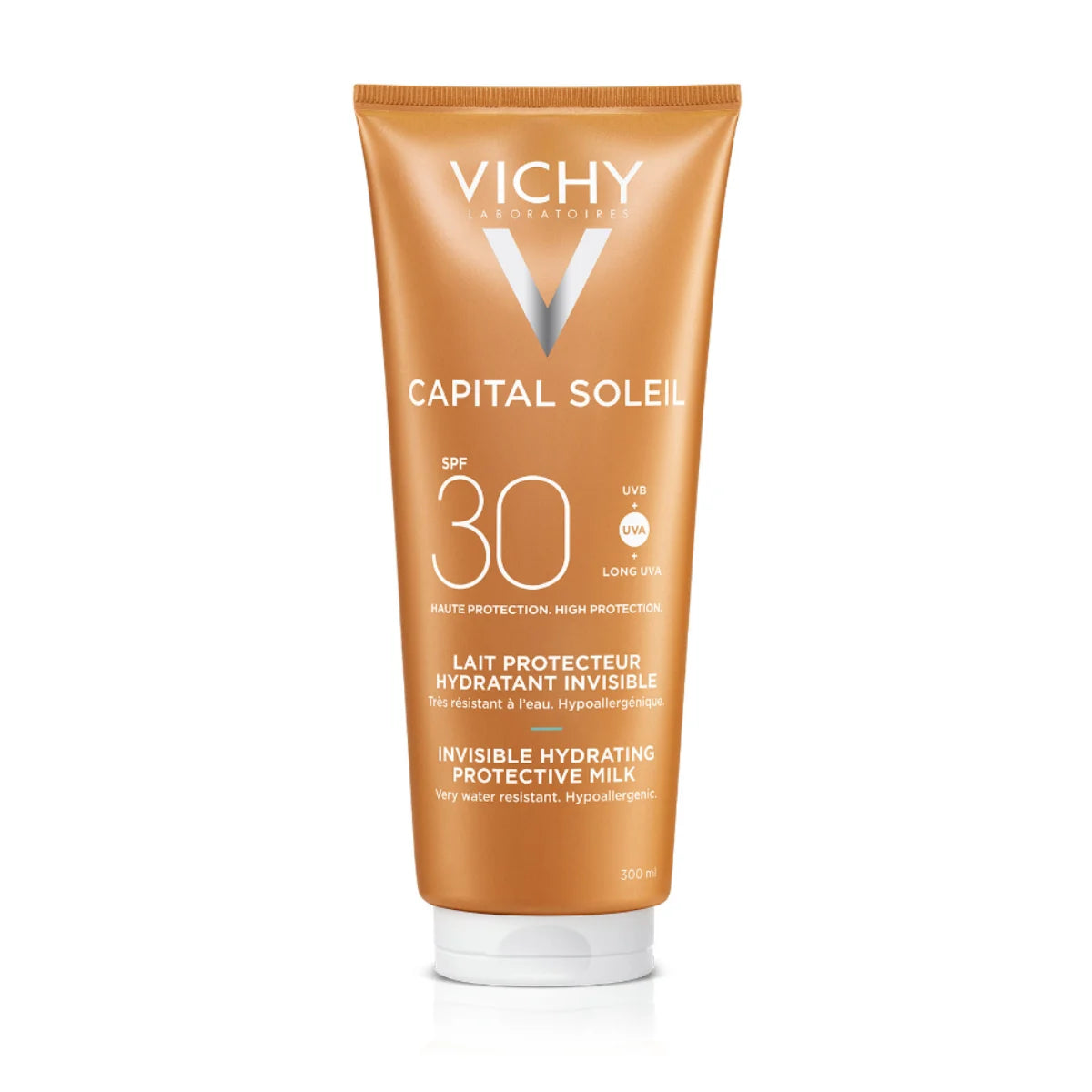 Vichy Capital Soleil Aurinkosuojavoide SPF30 Vartalolle 300 ml – kosteuttava aurinkovoide