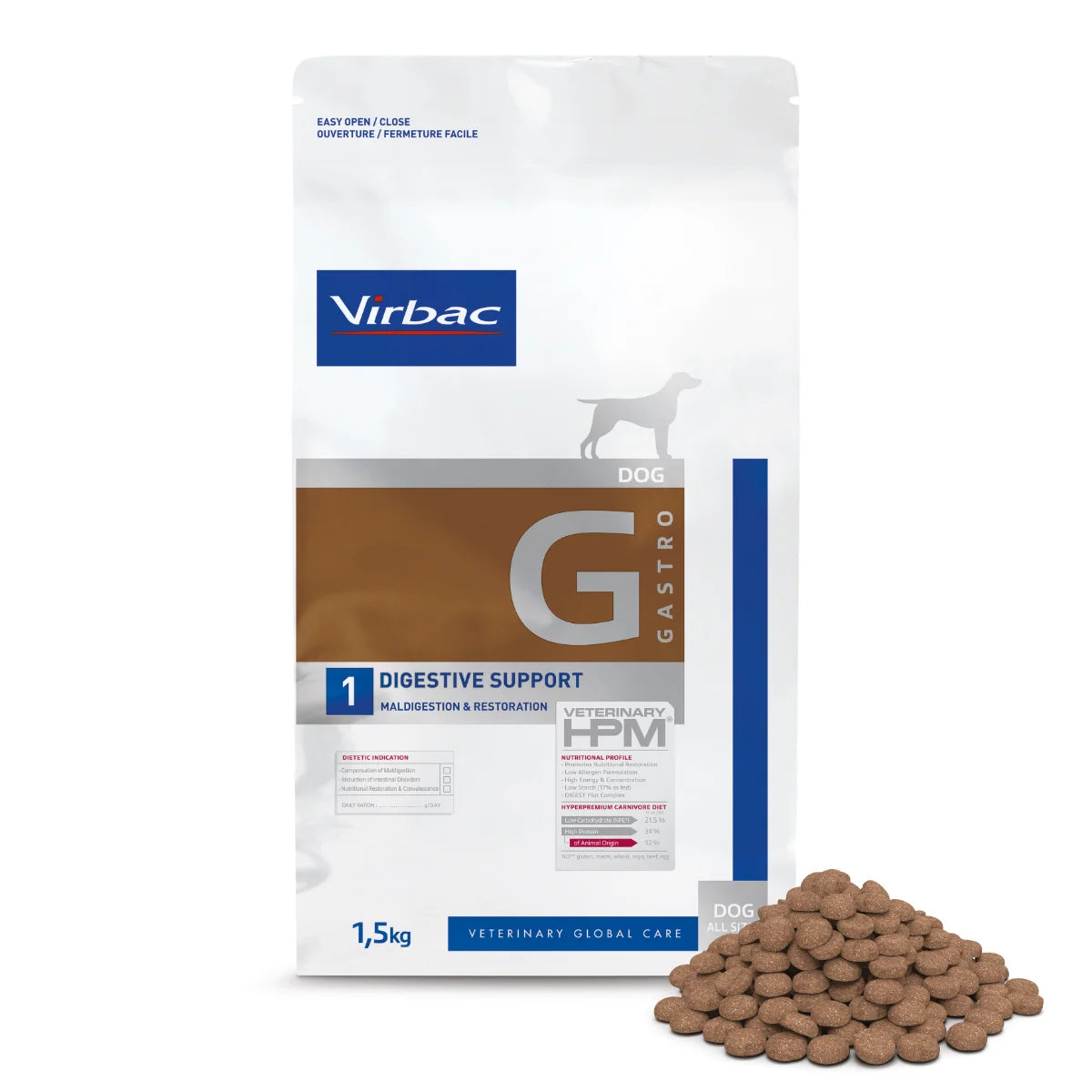 Virbac HPM Dog Digestive Support G 1,5 kg