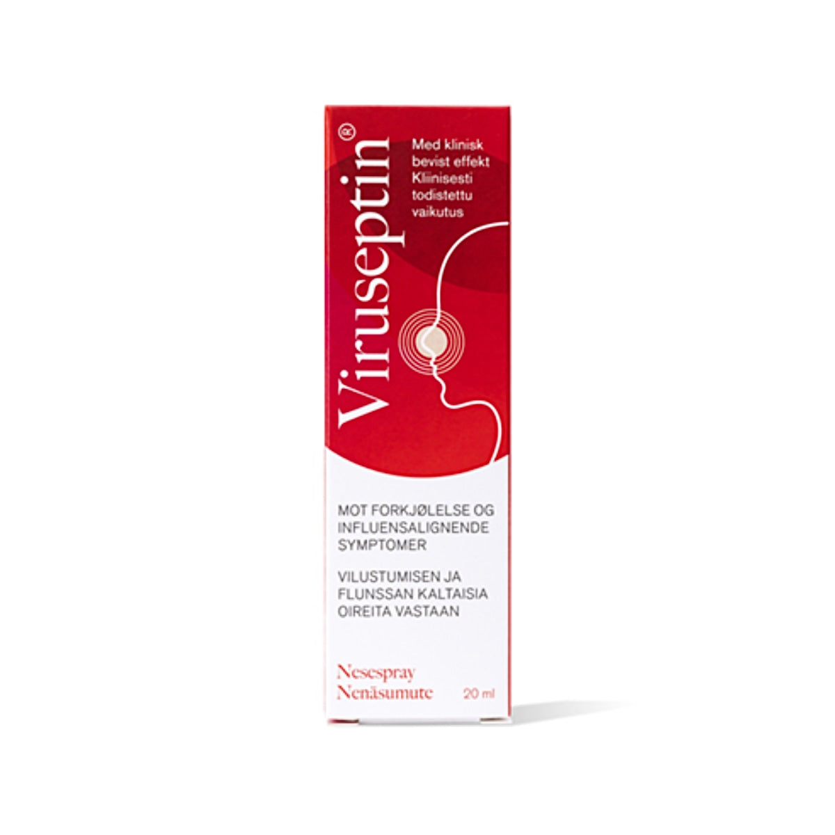 Viruseptin nenäsumute 20 ml – auttaa ehkäisemään hengitystieinfektioita