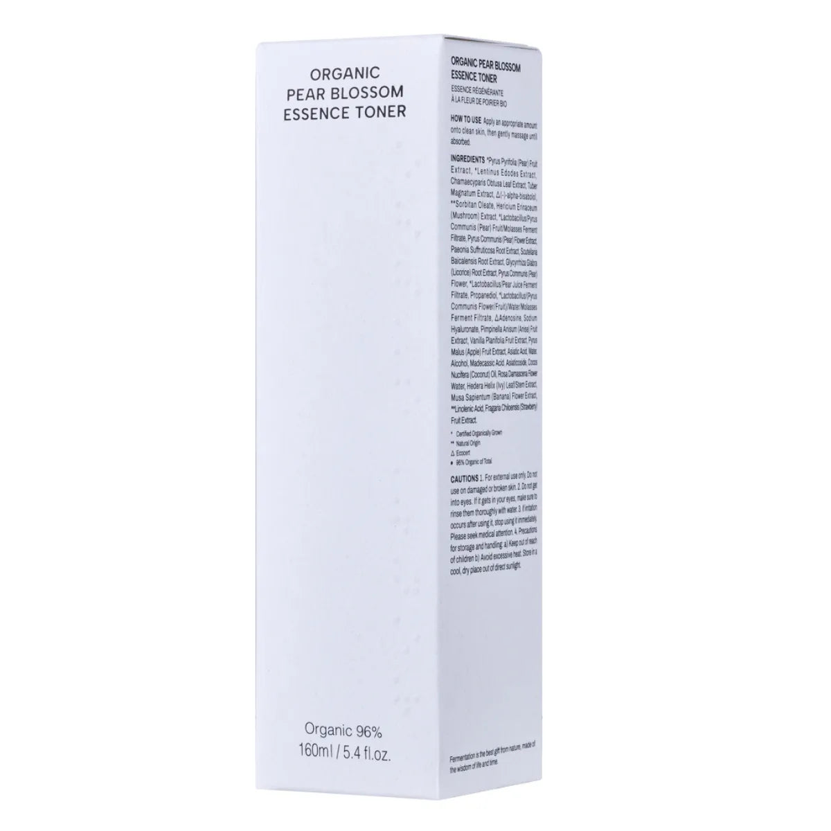 Whamisa Organic Pear Blossom Essence Toner 160 ml – kirkastava kasvovesi