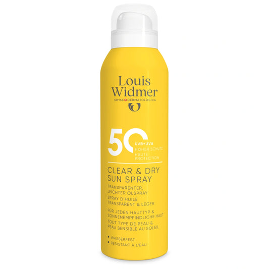 Widmer Clear & Dry Sun spray SPF50 hajusteeton 200 ml