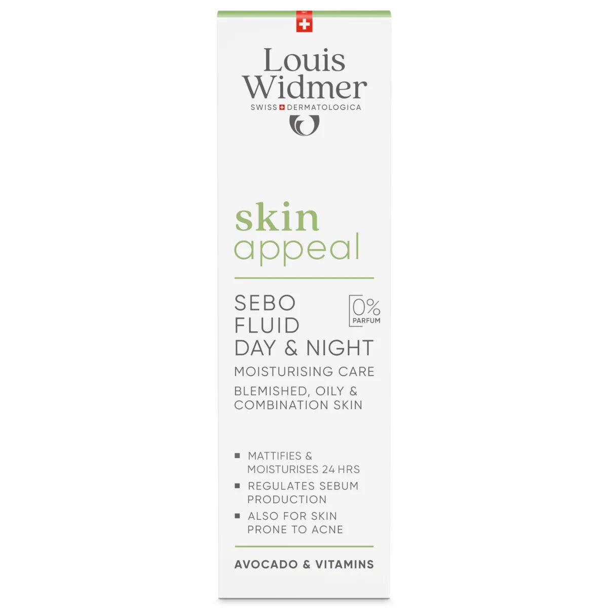 Widmer Skin Appeal Sebo Fluid Day & Night geelivoide epäpuhtaalle iholle