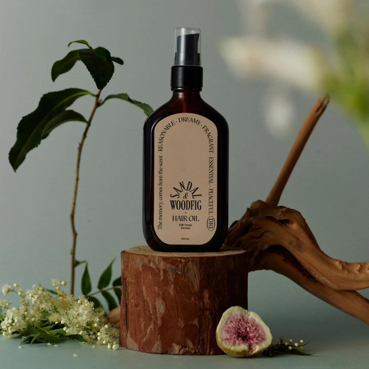 odiD Milkprotein Intensive Hair Oil Sandalwood Fig hiusöljy