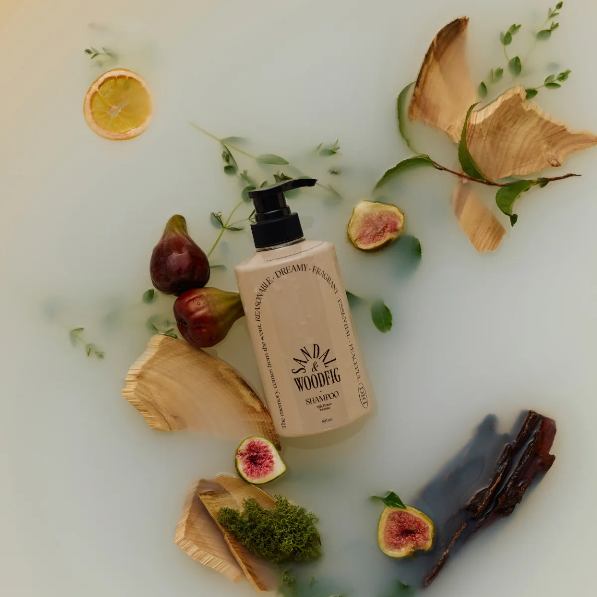 odiD Milkprotein Intensive Shampoo Sandalwood Fig 500 ml – ravitsee hiuksia