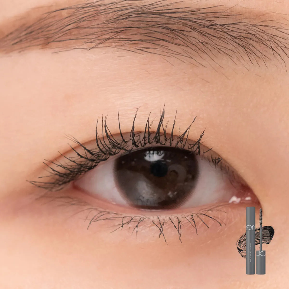 rom&amp;nd Han All Fix Mascara V01 Volume Black 7 g – palkittu tuuheuttava kuituripsiväri erottelee ilman paakkuja