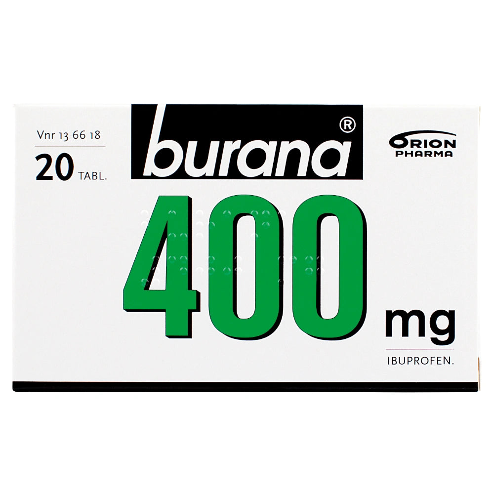 BURANA 400 mg tabletti, kalvopäällysteinen 20 fol