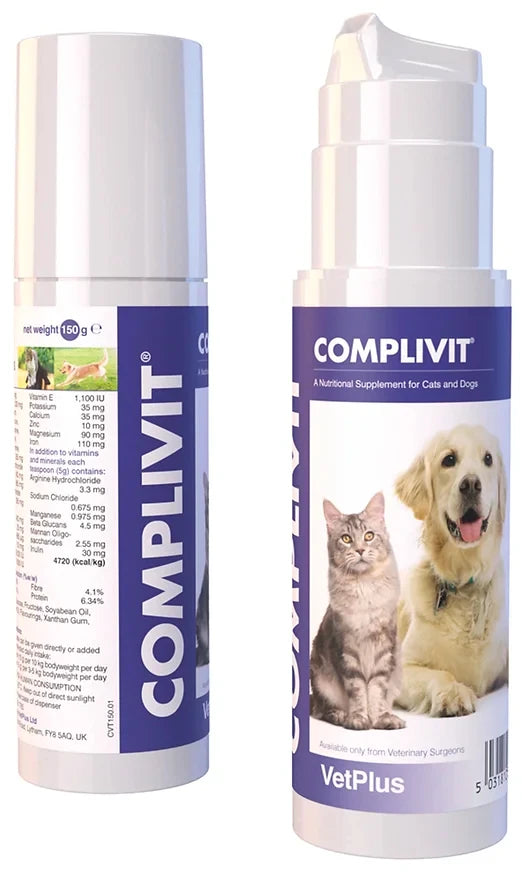 COMPLIVIT Runsasenerginen täydennysrehuvalmiste koirille ja kissoille 150 g