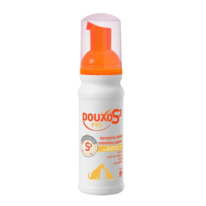 DOUXO S3 Pyo antiseptinen hoitovaahto epäpuhtaalle iholle koiralle 150 ml
